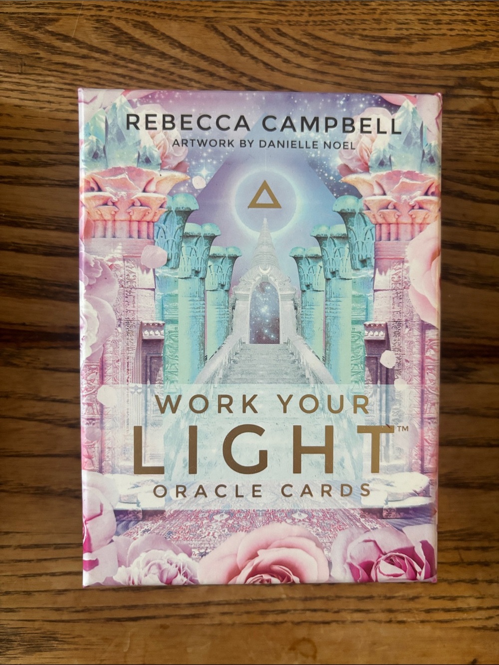 Rebecca Campbell Work Your Light Oracle Cards - Pastel Pink & Teal